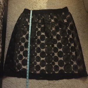 Black embroidered lace skirt - never worn
